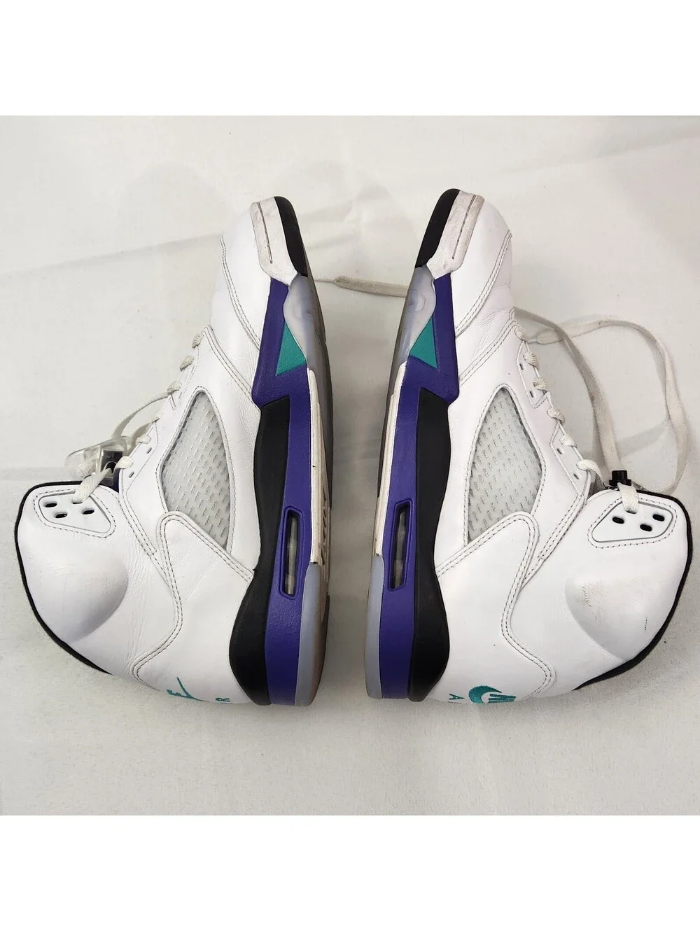 Nike Air Jordan 5 Retro 2025 Grape White Men's 10.5 High Top Basketball Shoes